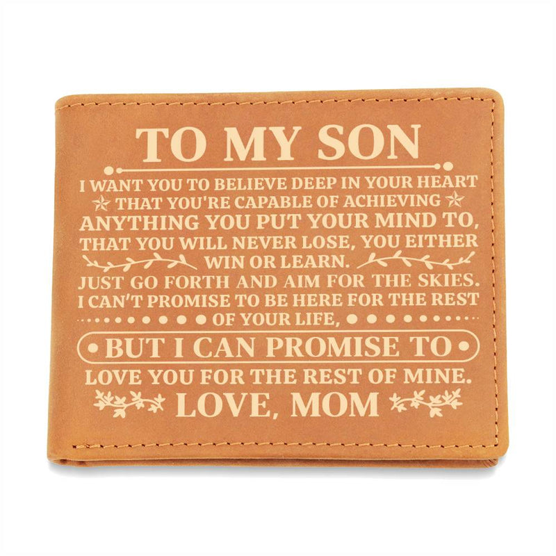 To My Son Promise – Leather Wallet