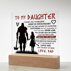 To My Daughter / Dad - Plaque