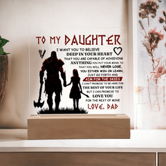 To My Daughter / Dad - Plaque