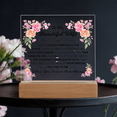 To My Beautiful Wife